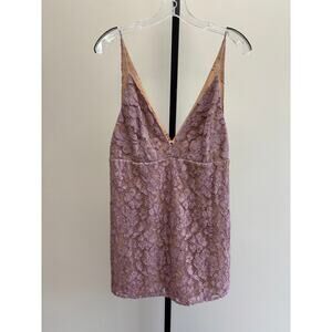 Free People Purple Sleeveless Lace Dress Size 6 #58476